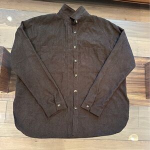 Oversized Flannel In Brown